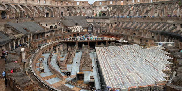 להרגיש כמו גלדיאטור: איטליה תבנה מחדש את רצפת הקולוסיאום ברומא