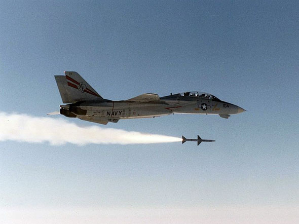 F14 משגר טיל AIM7, צילום: USN