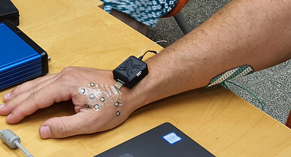 A wearable device monitoring neural activity. Photo: X-trodes