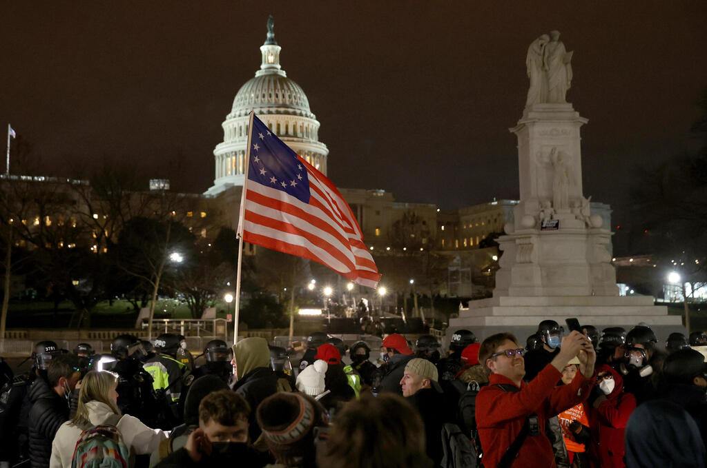 מהומות בוושינגטון , צילום: גטי 