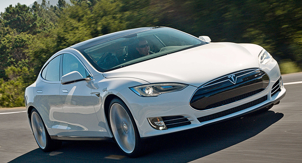 One of Tesla's electric cars, the model S. Photo: Tesla