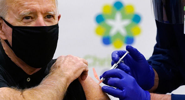 נשיא ארה"ב הנבחר ג'ו ביידן מקבל חיסון