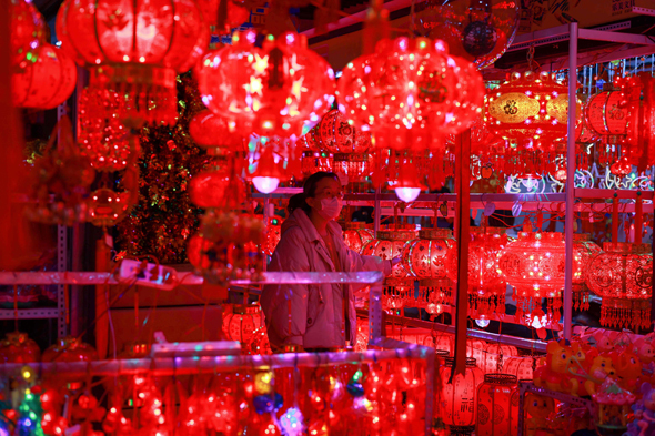 שוק בשניאנג סין, לקראת השנה החדשה, שנת השור , צילום: איי אף פי
