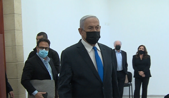 ראש הממשלה בנימין נתניהו מגיע לבית משפט, צילום: קונטקט