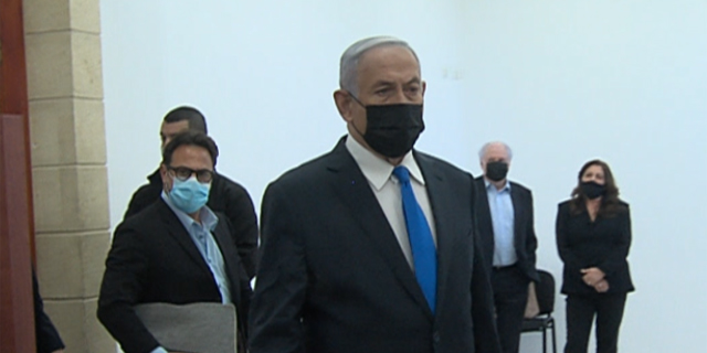 ראש הממשלה בנימין נתניהו מגיע לבית המשפט, צילום: קונטקט