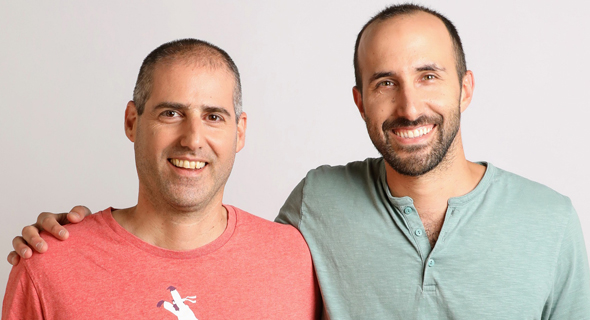 Lusha co-founders Assaf Eisenstein (left) and Yoni Tserruya. Photo: Geva Talmor