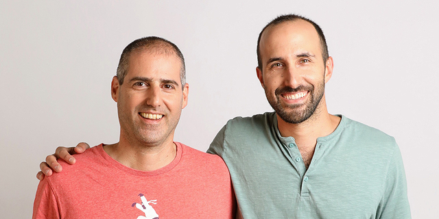 Lusha co-founders Assaf Eisenstein (left) and Yoni Tserruya. Photo: Geva Talmor