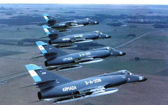 מטוסי סופר אטנדאר של ארגנטינה, צילום: greatmilitarybattles
