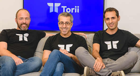 Torii co-founders Uri Haramati (left), Uri Nativ, and Tal Bereznitskey. Photo: Yarin Taranos