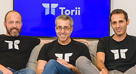 Torii co-founders Uri Haramati (left), Uri Nativ, and Tal Bereznitskey. Photo: Yarin Taranos