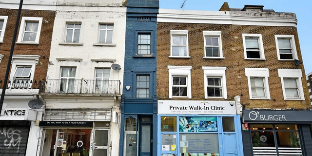 צפו: הבית הצר ביותר בלונדון מוצע למכירה