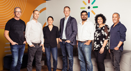 The Kaltura team. Photo: Micha Loubatom