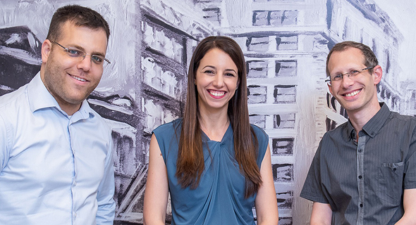 Hailo’s founders Orr Danon, Hadar Zeitlin, and Avi Baum. Photo: Eran Tayree