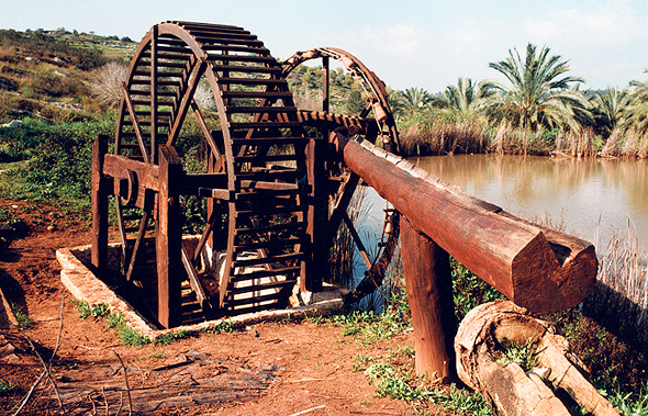 A historic waterwheel restored by Drai