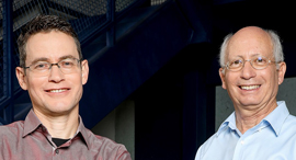 ForSight Robotics co-founders, Professor Moshe Shoham (right) and Daniel Glozman. Photo: Kfir Ziv