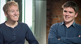 Stripe founders. Photo: Bloomberg