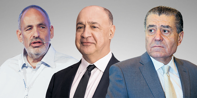 IronSource investors Shlomo Dovrat (left), Len Blavatnik and Haim Saban