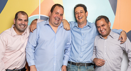 WSC Sports Founders, Aviv Arnon, Hy Gal, Daniel Shichman, Shmulik Yoffe. Photo: WSC Sports