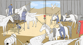 Israel has become a unicorn assembly line. Illustration: Yizhar Cohen