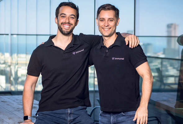 ImmunAI co-founders Noam Solomon and Luis Voloch. Photo: Arik Sultan