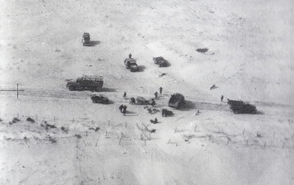 שיירה ישראלית בגזרת רפיח, צילום: RAF 208
