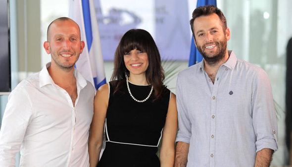 Left to right: Yoni Levenfeld, Adi Barel and Yotam Tzuker. Photo: Idan Canfi
