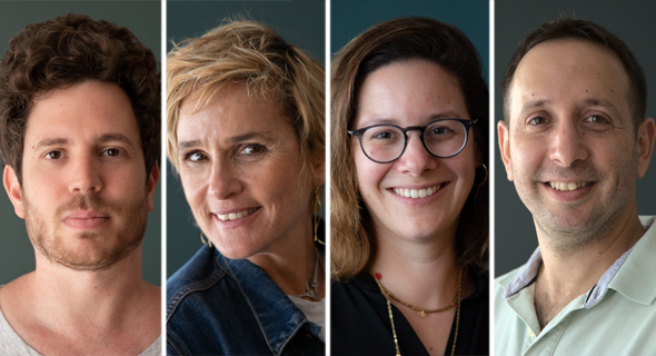 The new Artlist appointments (from right to left): Bilgoray, Livnat, Shaar-Frisher, and Porat. Photo: Artlist