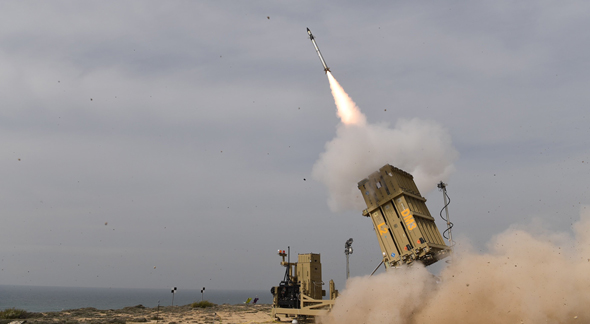 Rafael's Iron Dome missile defense system in action during the recent Israeli military operation. Photo: Israeli Ministry of Defense