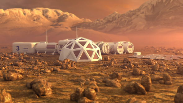 Helios hopes its technology can help build permanent settlements on the Martian surface (illustration). Photo: Shutterstock