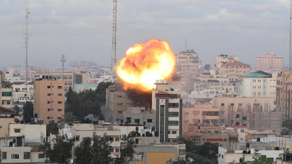 An Israel attack in Gaza. Photo: Reuters