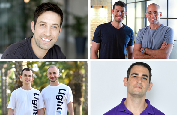 The companies’ founders. Photo: Tomer Rotenberg/VOOM Insurance/apiiro team/Run:AI