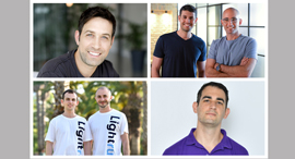 The companies’ founders. Photo: Tomer Rotenberg/VOOM Insurance/apiiro team/Run:AI