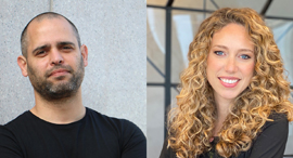 Yael Benjamin (right) and Nimrod Vromen. Photo: Courtesy