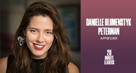 Danielle Blumenstyk Peterman, head of corporate communications at AppsFlyer. Photo: Yoram Reshef