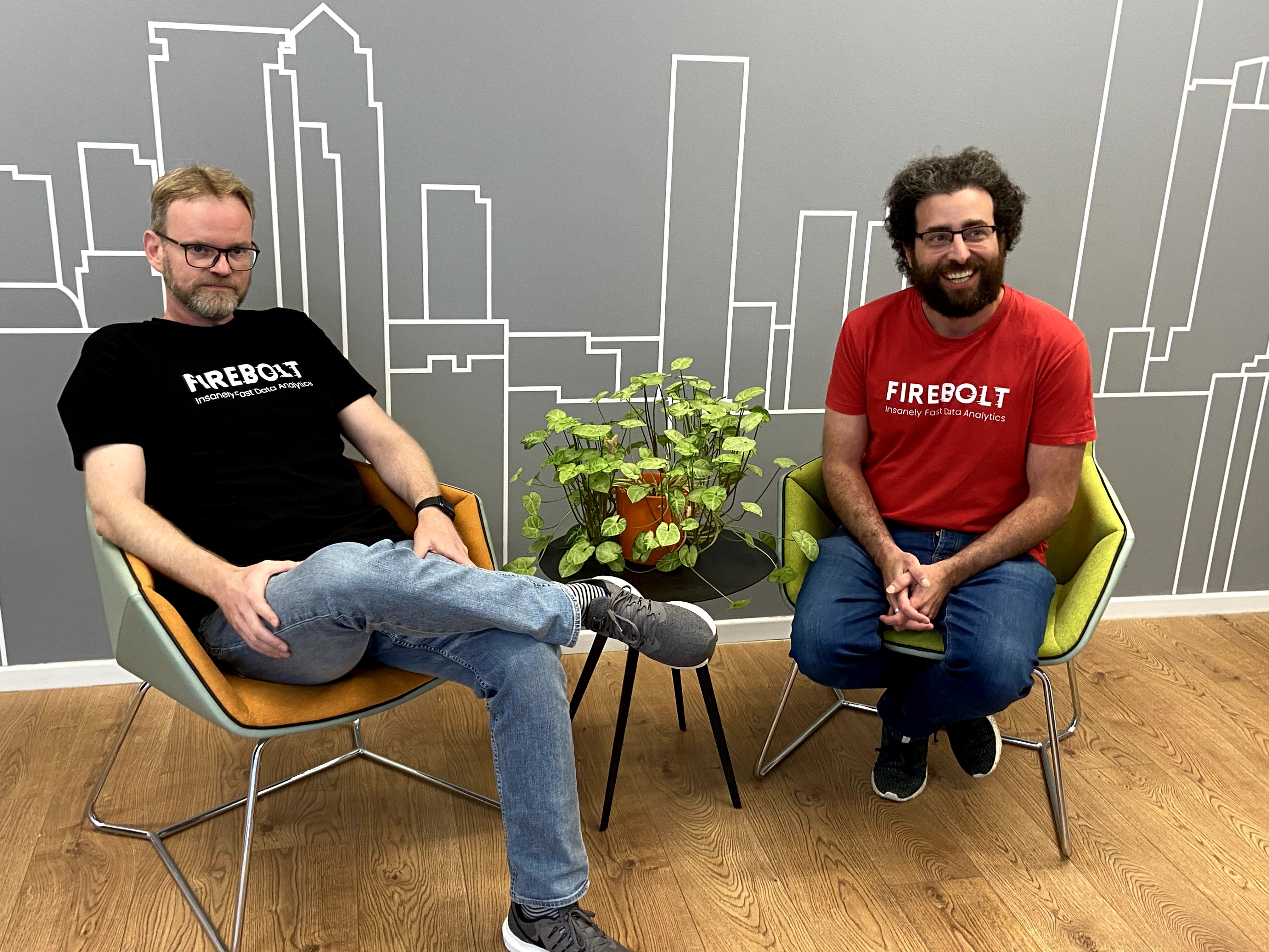 Firebolt co-founders Eldad Farkash (right) and Saar Bitner. Photo: Firebolt