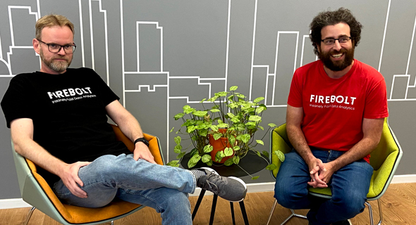 Firebolt co-founders Eldad Farkash (right) and Saar Bitner. Photo: Firebolt