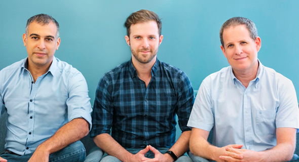 Shai Levi (left), Eviatar Khen and Asaf Kleinbort. Photo: Adi Eckstein