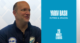 Yariv Bash, co-founder and CEO of Flytrex and founder of SpaceIL. Photo: Noa Mashav Bash