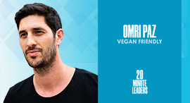 Omri Paz, founder & CEO of Vegan Friendly. Photo: Zulia Deleg