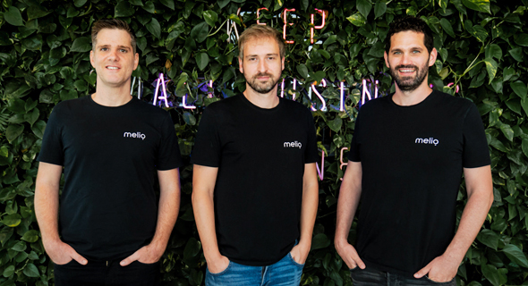 Melio co-founders Ilan Atias (from left), Matan Bar, and Ziv Paz. Photo: Roei Shur