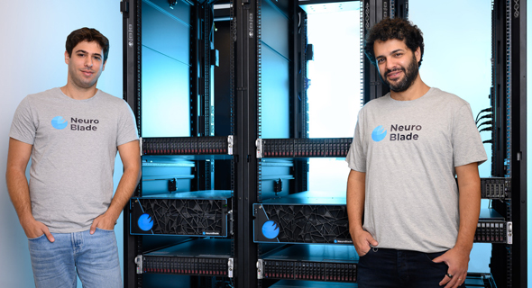 NeuroBlade founders Elad Sity (right) and Eliad Hillel. Photo: David Garb