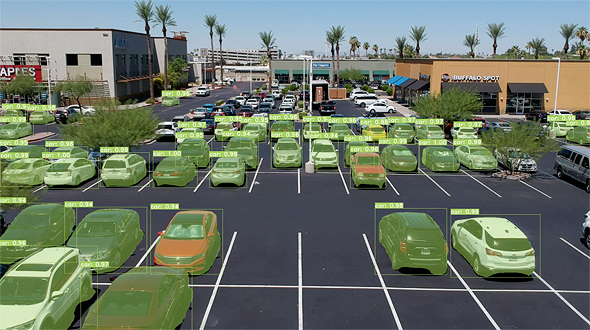 Wisesight&#39;s technological solution monitors vehicles in parking lots, and its sensors detect when a space becomes available. Photo: Wisesight