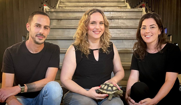 Michal Gutman (from right) CTO & CISO, Maayan Cohen, Co-Founder and CEO, and Ziv Meltzer, Co-Founder, Chief Design. Photo: Hello Heart