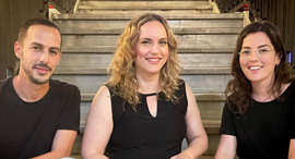 Michal Gutman (from right), Maayan Cohen, and Ziv Meltzer. Photo: Hello Health
