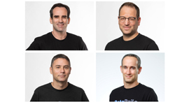 Clockwise from top left: Aviv Canaani, Nir Mandel, Yair Areli, and Zviki Shimon. Photo: DataRails
