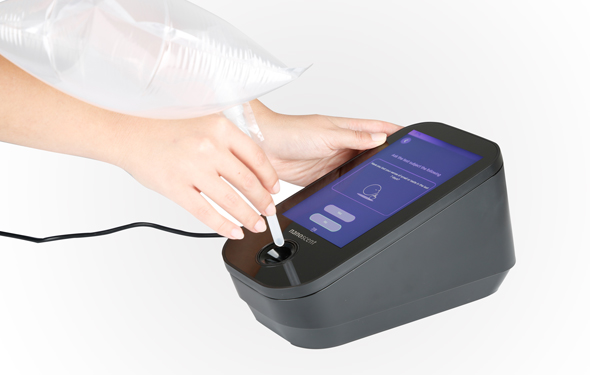 NanoScent's device analyzes a person's breath and provides and indication for a variety of diseases. Photo: NanoScent
