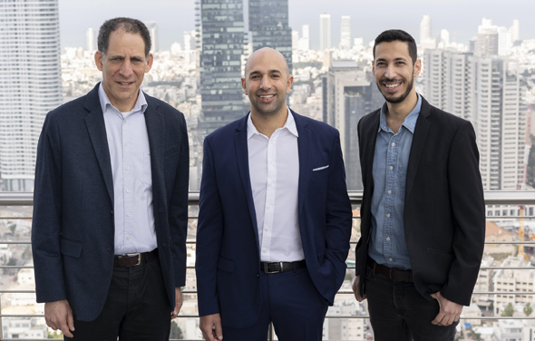 TriEye co-founders Prof. Uriel Levy (from left), Avi Bakal (CEO) and Omer Kapach (VP R&D). Photo: Maxim Dinshtein