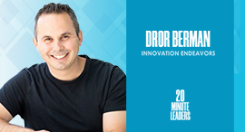 Dror Berman, co-founder and managing partner at Innovation Endeavors. Photo: Robert Hauser
