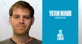 Participant: Yotam Manor, R&D manager at Versatile. Photo: Or Kaplan Photography