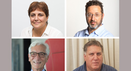 Clockwise from top left: Dganit Vered, Oded Mermoni, Gal Yarden, Ronald Cohen. Photo: N/A/Roy Bar